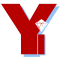 Young Inspirations logo - upper case Y and lower case i with a diamond dot